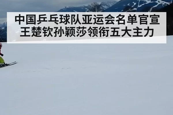 中国乒乓球队亚运会名单官宣 王楚钦孙颖莎领衔五大主力